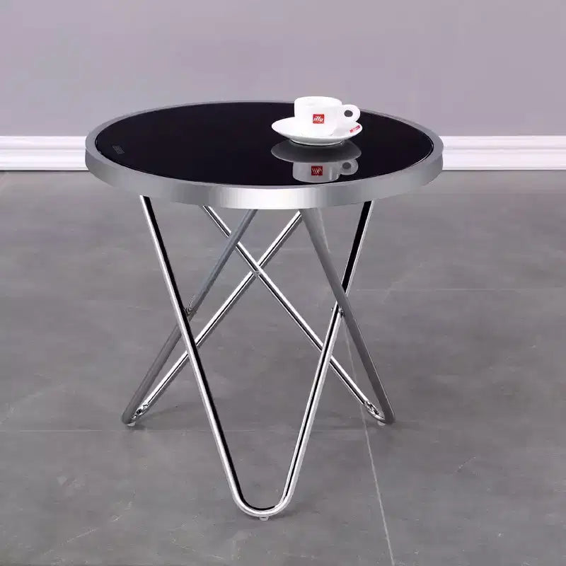 Table d'appoint Amanda argentée