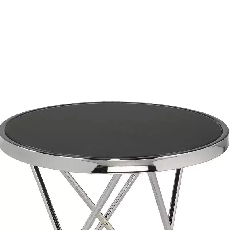Table d'appoint Amanda argentée