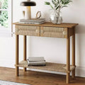 Console en herbe de mer marron clair