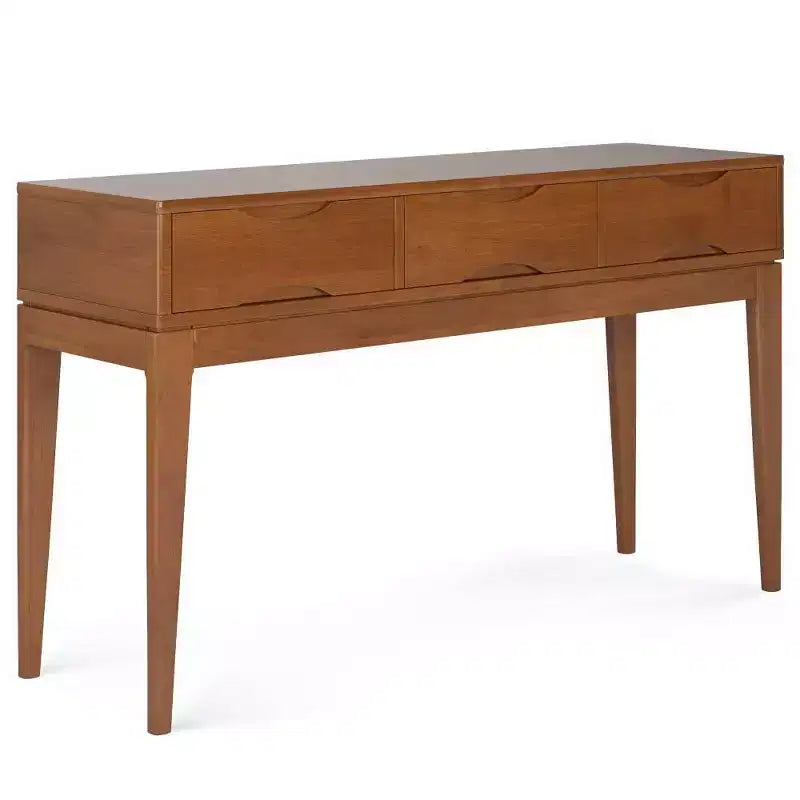 WyndenHall Pearson Console Sofa Table Teak Brown