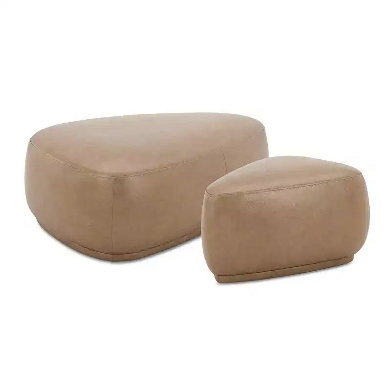 Ensemble de poufs de cocktail triangulaires arrondis