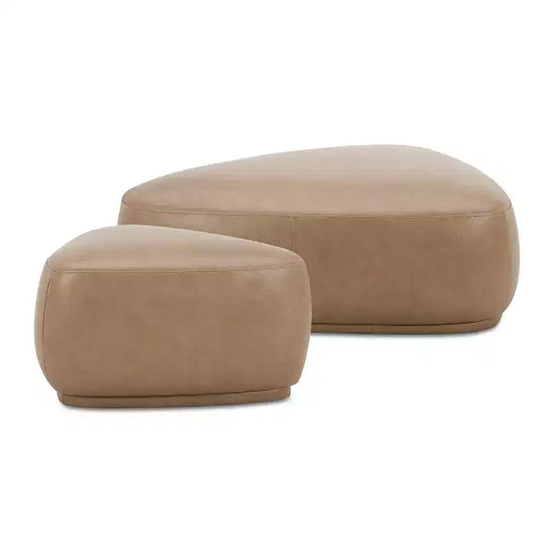 Ensemble de poufs de cocktail triangulaires arrondis