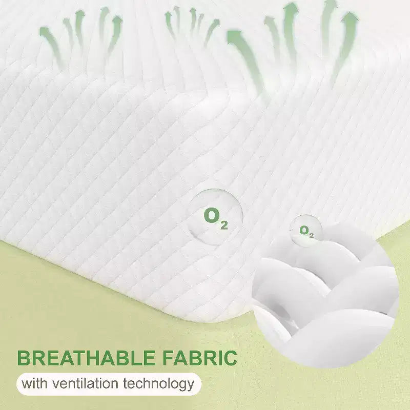 FDW Matelas en mousse à mémoire de forme au gel de 5 pouces pour un sommeil frais et un soulagement de la pression/Matelas en boîte/Soulagement de la pression