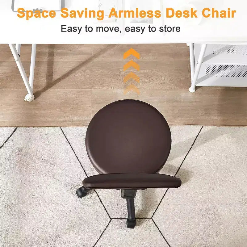 Tabouret roulant sans bras avec dossier pour garage, atelier, établi, salon