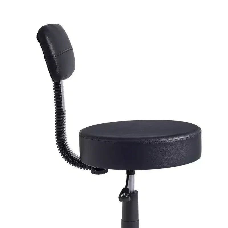 Tabouret roulant sans bras avec dossier pour garage, atelier, établi, salon