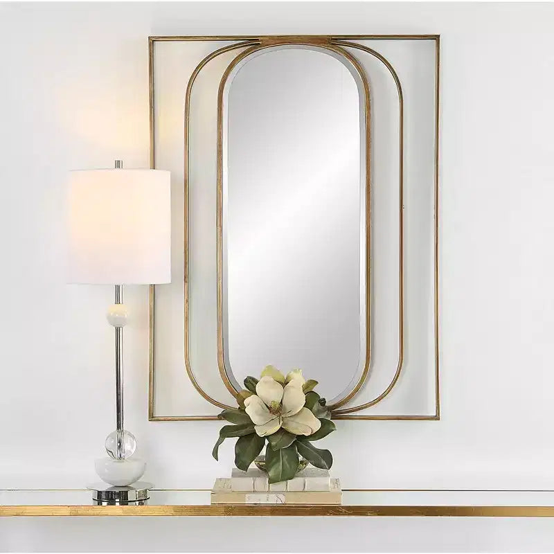 Reproduire un miroir ovale contemporain