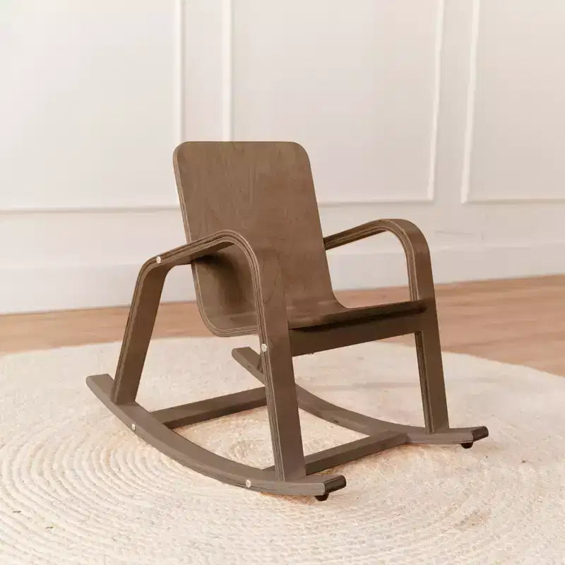 Fauteuil à bascule en bois courbé