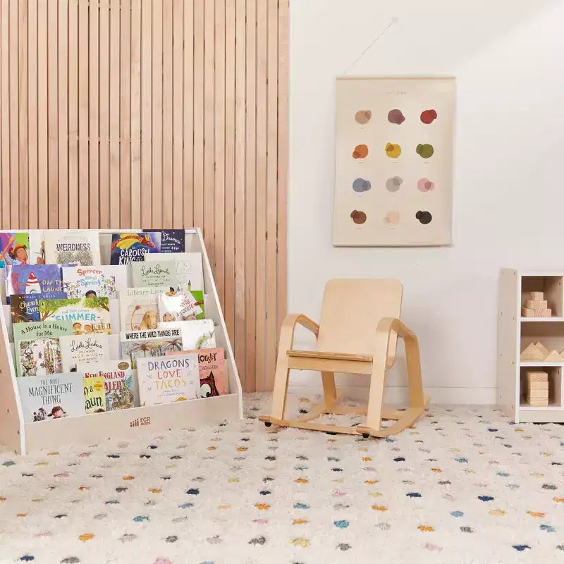 Fauteuil à bascule en bois courbé