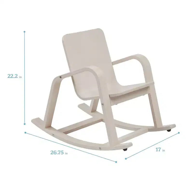 Fauteuil à bascule en bois courbé