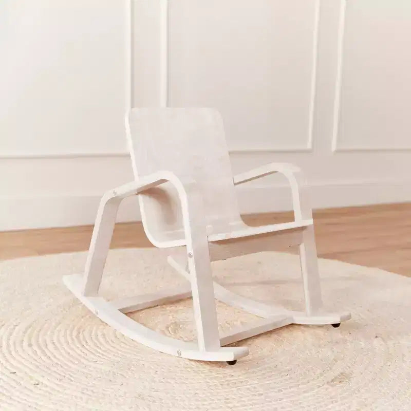 Fauteuil à bascule en bois courbé
