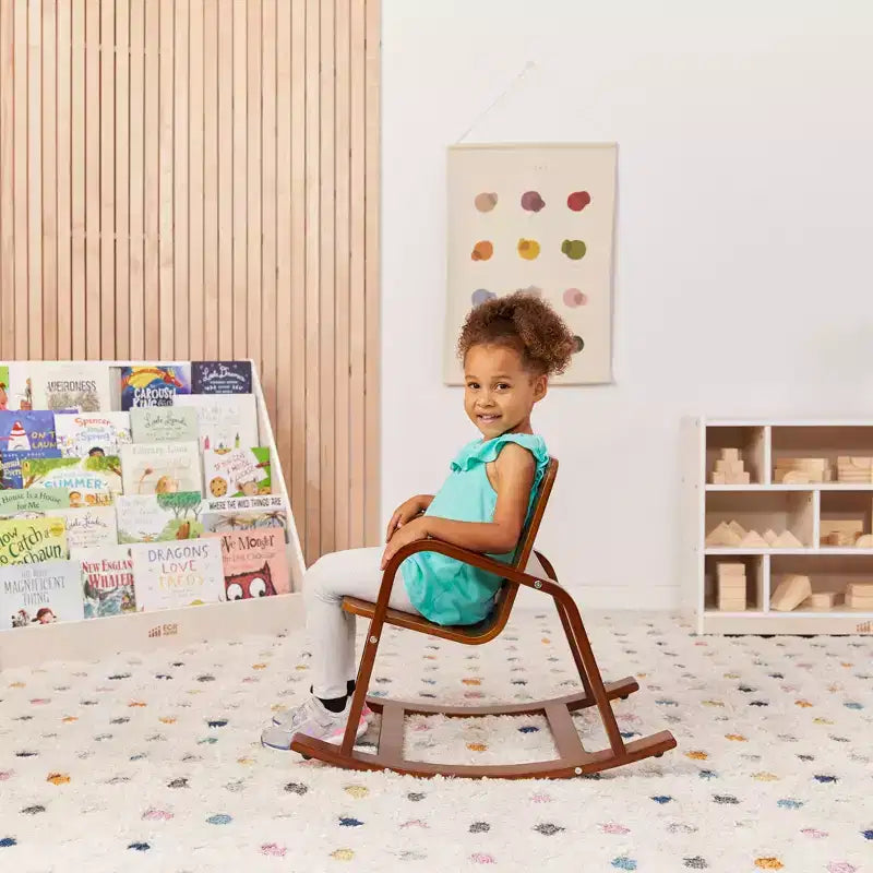 Fauteuil à bascule en bois courbé
