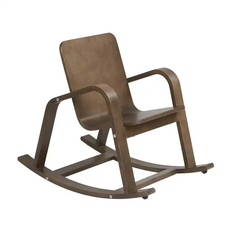 Fauteuil à bascule en bois courbé