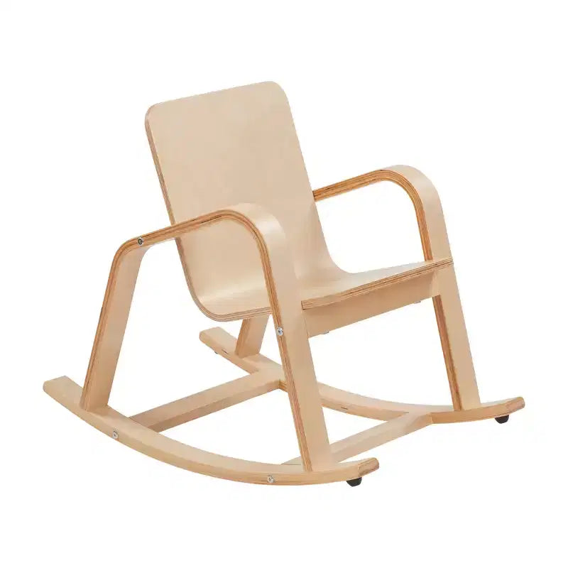 Fauteuil à bascule en bois courbé