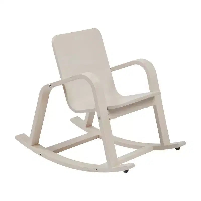 Fauteuil à bascule en bois courbé