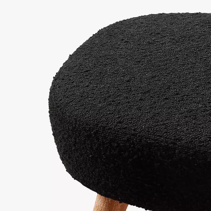 Pouf repose-pieds carré capitonné de 21 pouces de large