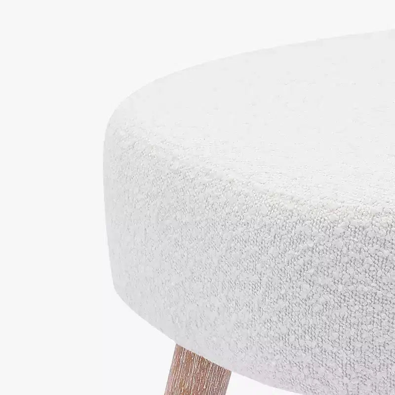 Pouf repose-pieds carré capitonné de 21 pouces de large