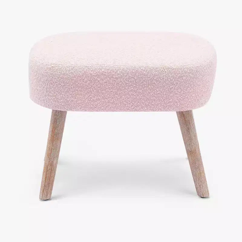 Pouf repose-pieds carré capitonné de 21 pouces de large