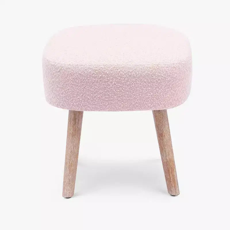 Pouf repose-pieds carré capitonné de 21 pouces de large