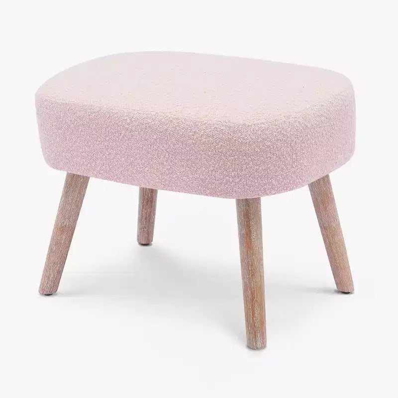 Pouf repose-pieds carré capitonné de 21 pouces de large