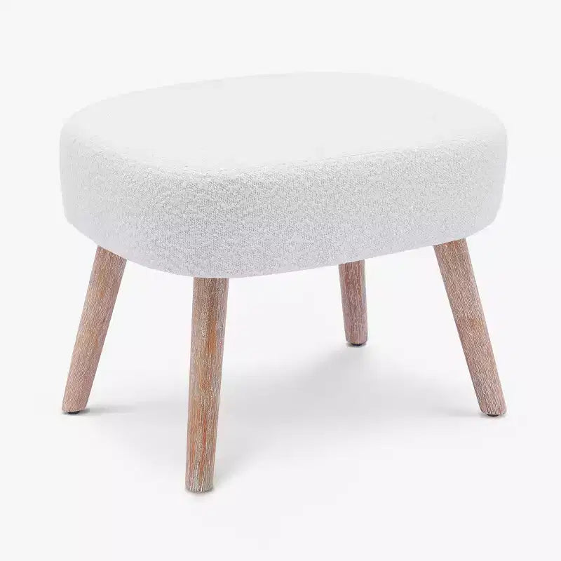 Pouf repose-pieds carré capitonné de 21 pouces de large