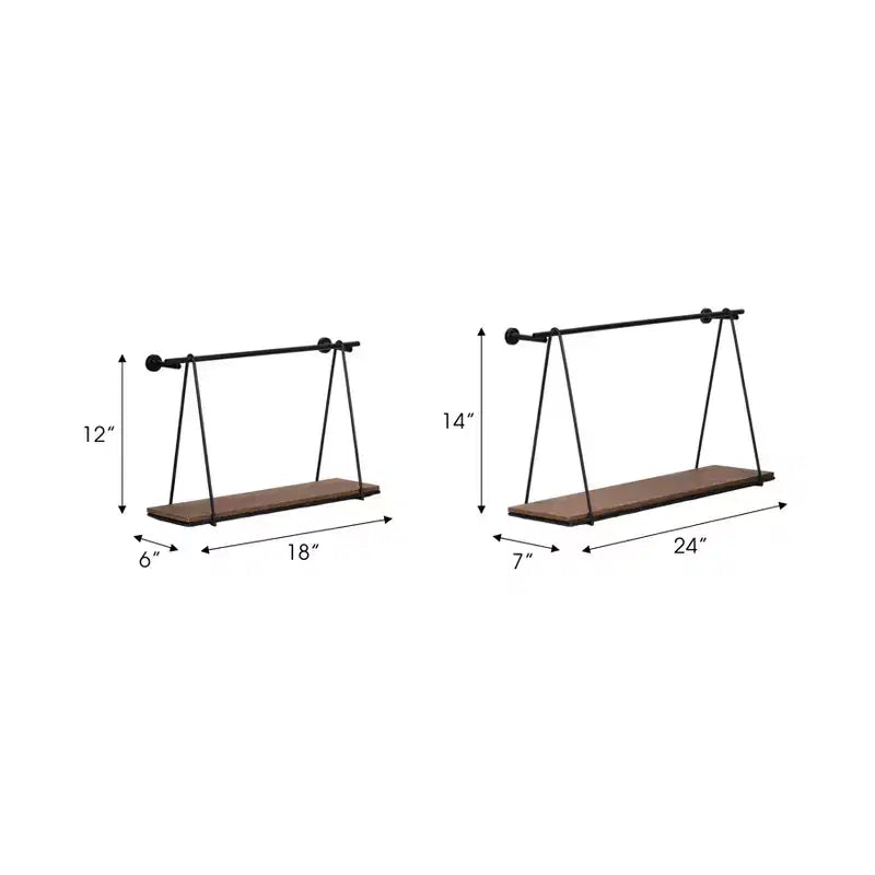 Jardinières modernes en résine avec pieds en bois - Conteneurs décoratifs pour plantes intérieures et extérieures pour la décoration de la maison et du jardin - Lot de 2 - 12 et 10, Noir