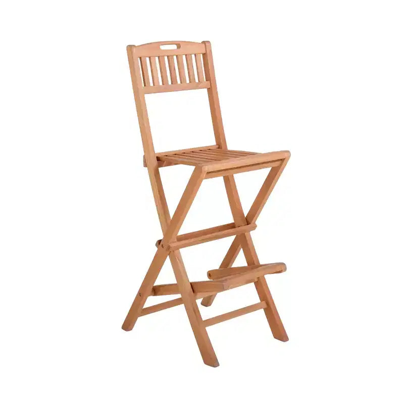 Tabouret de bar pliant d'intérieur/extérieur - Beige
