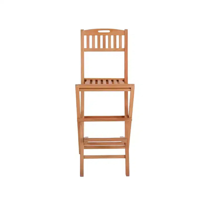 Tabouret de bar pliant d'intérieur/extérieur - Beige