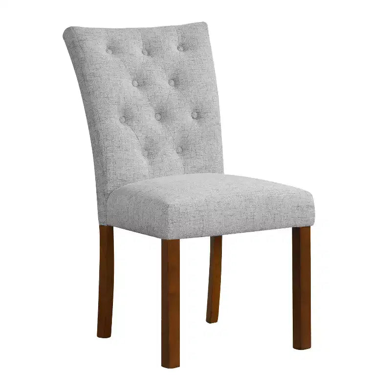 Lot de 2 chaises de salle à manger Parsons à dossier touffeté Cadre en contreplaqué, capacité de 136 kg