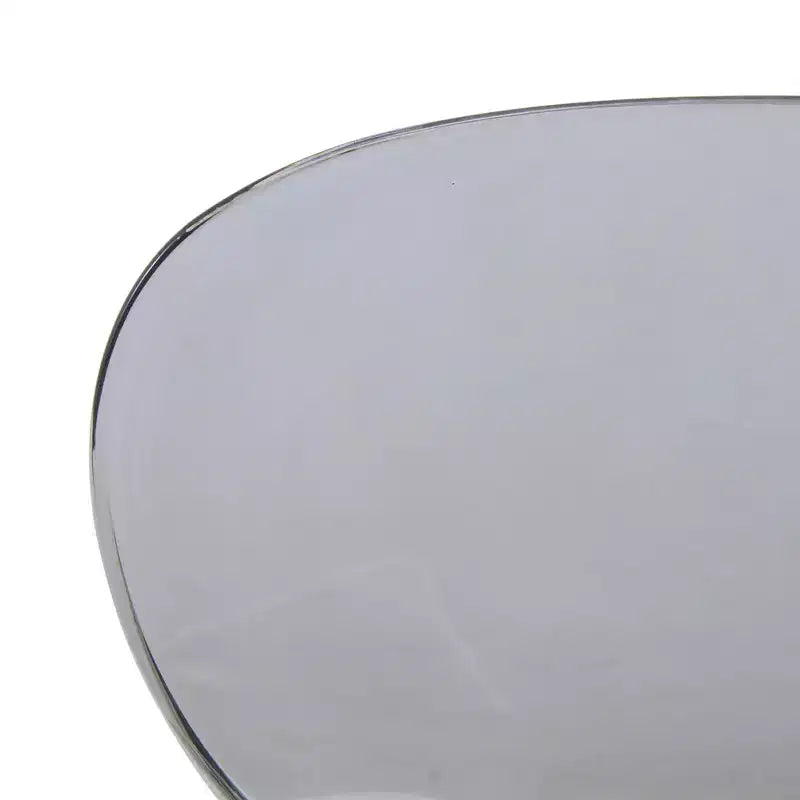 Chaises de salle à manger transparentes par lot de 4, empilables avec dossier incurvé et pieds en acier inoxydable noir pour cuisine ou salle à manger