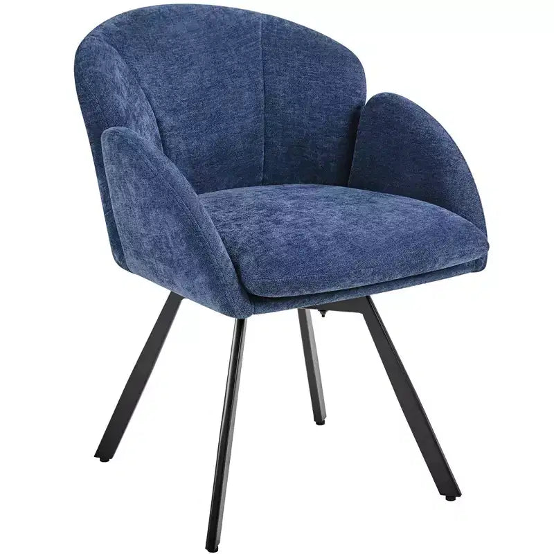 Fauteuil d'appoint en chenille en forme de fleur