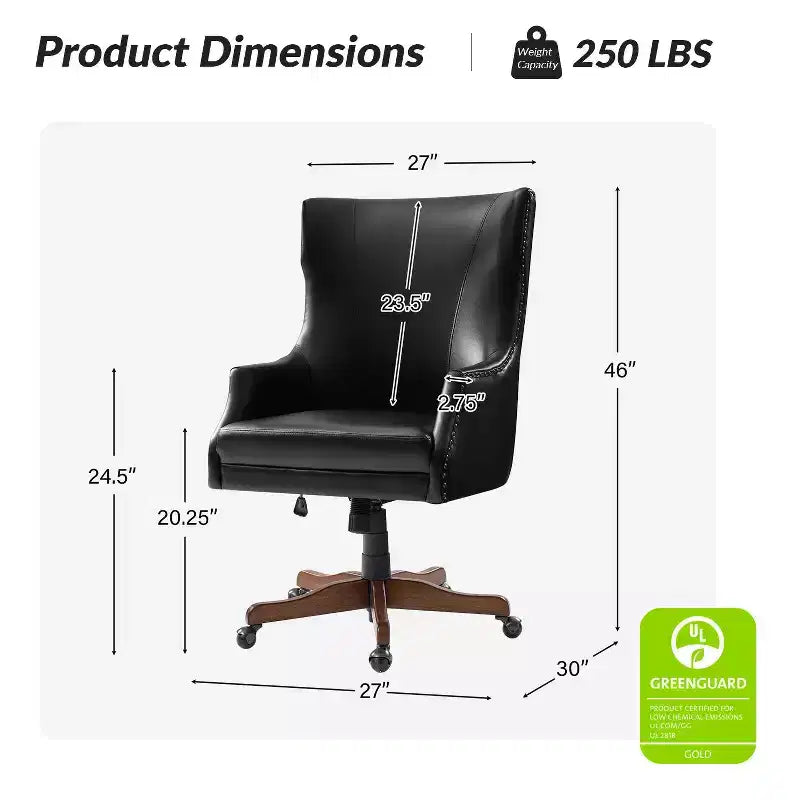 Fauteuil de bureau  avec base pivotante à 360 degrés
